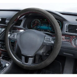 SCA Steering Wheel Cover - Mesh, Black, 380mm Diameter -Auto Parts Store SCA 102904 00 hi res