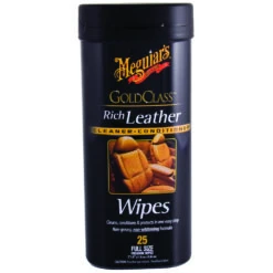 Meguiar's Gold Class Leather Wipes 25 Pack