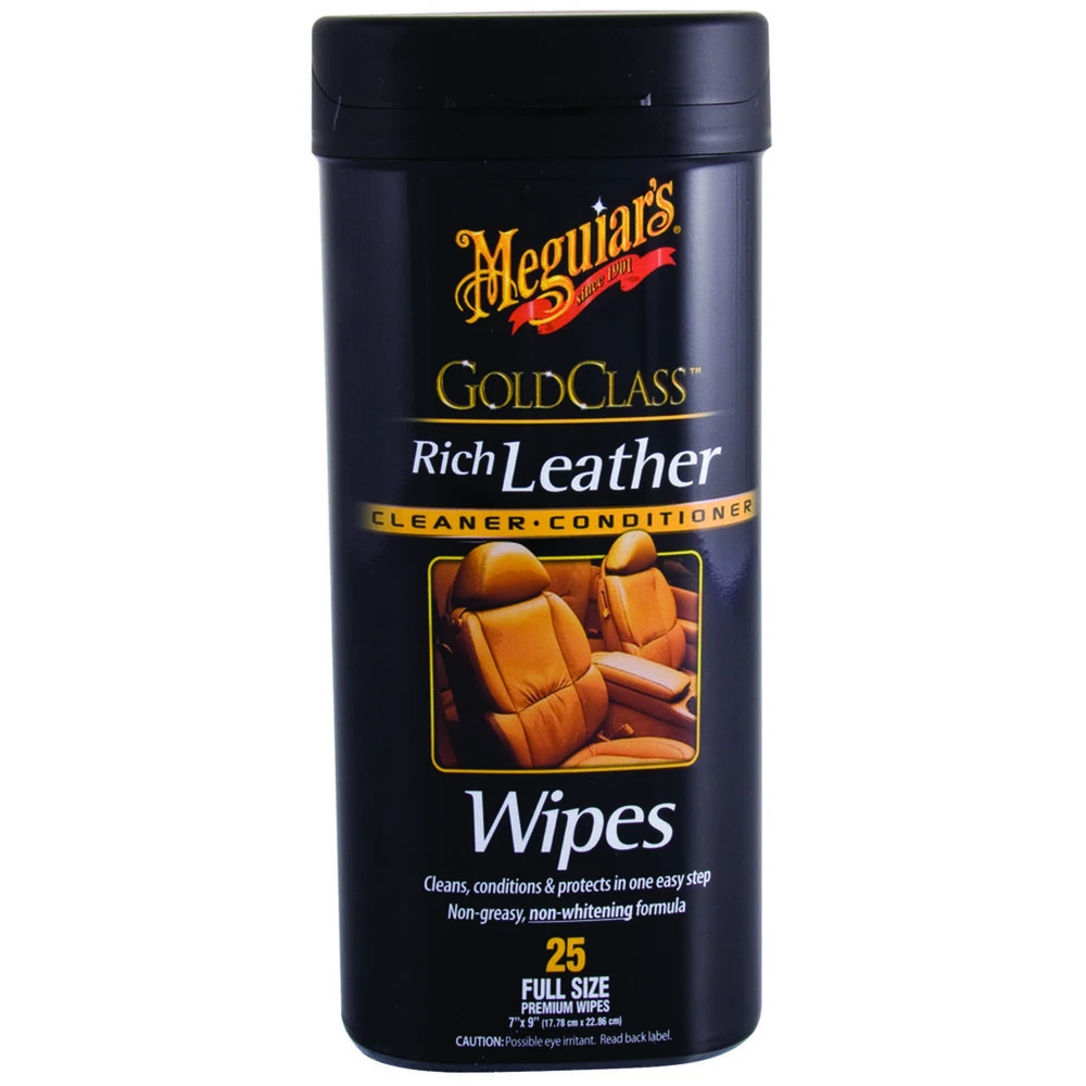 Meguiar's Gold Class Leather Wipes 25 Pack 3 Meguiar's Gold Class Leather Wipes 25 Pack