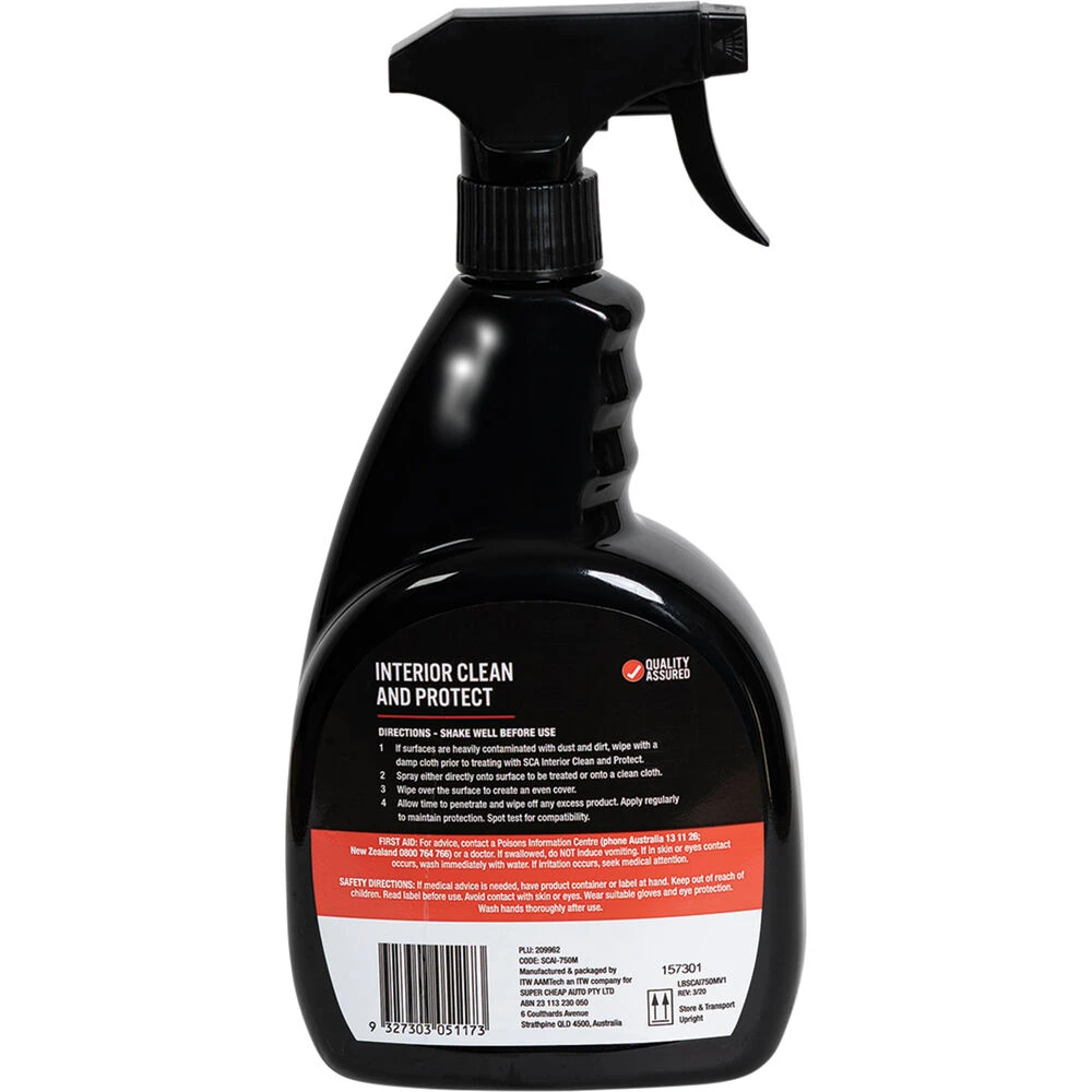 SCA Interior Clean & Protect 750mL 4 SCA Interior Clean & Protect 750mL - Image 2