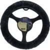 CLOUDLUX Steering Wheel Cover - Sheepskin, Charcoal, 380mm Diameter -Auto Parts Store SCA 3814 hi res