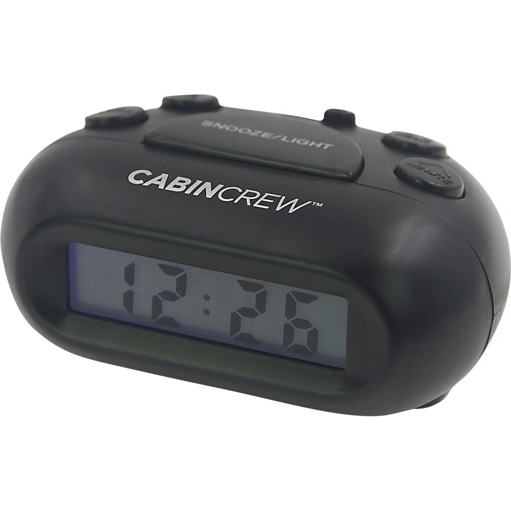 Cabin Crew Digital Alarm Clock - Black 4 Cabin Crew Digital Alarm Clock - Black - Image 2