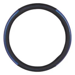 Auto Parts Store 5 SCA Steering Wheel Cover Opal Leather Look Black/Blue 380mm Diameter