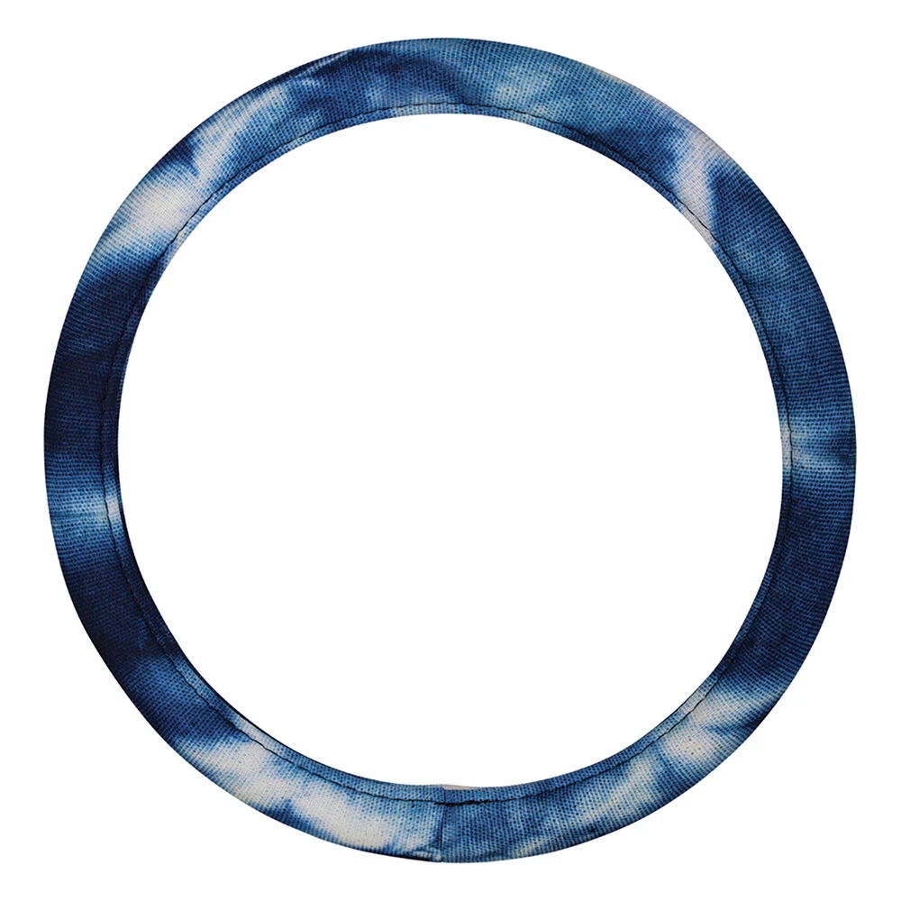 SCA Steering Wheel Cover Tie Dye Mesh Blue/White 380mm Diameter 3 SCA Steering Wheel Cover Tie Dye Mesh Blue/White 380mm Diameter