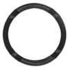 SCA Steering Wheel Cover Leather Look Jacquard Black 380mm Diameter