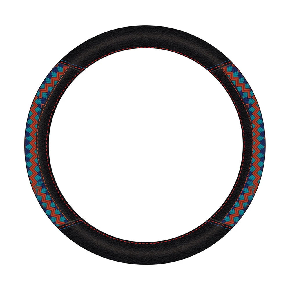 SCA Steering Wheel Cover Polyester Braid Black/Blue/Orange 380mm Diameter 3 SCA Steering Wheel Cover Polyester Braid Black/Blue/Orange 380mm Diameter