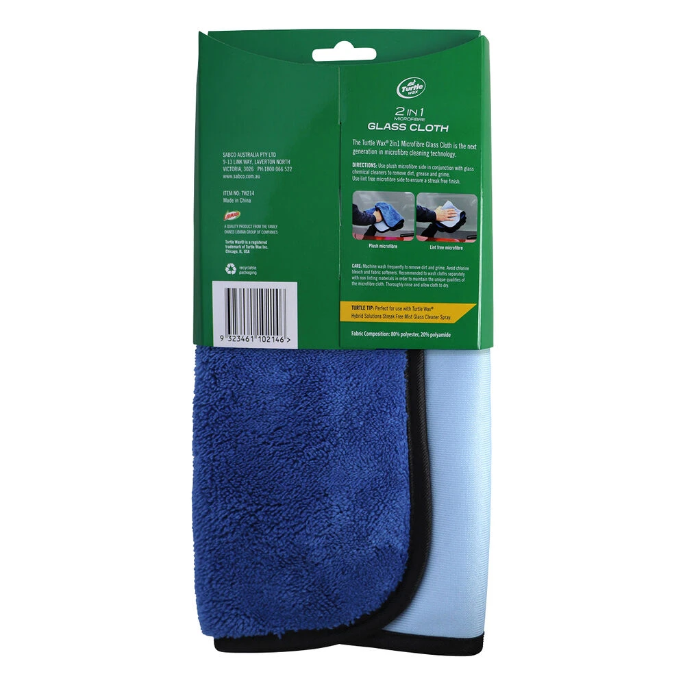 Turtle Wax 2-In-1 Microfibre Glass Cloth 5 Turtle Wax 2-In-1 Microfibre Glass Cloth - Image 3
