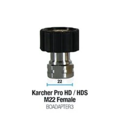 Bowden's Own Snow Cannon Adaptor - Karcher Pro Hd/Hds M22 Female, BOADAPTER3