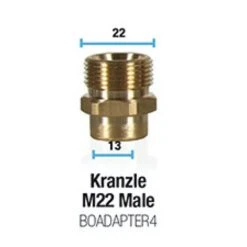 Bowden's Own Snow Cannon Adaptor - Kranzle M22 Male, BOADAPTER4