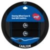 AFL Steering Wheel Cover And Seat Belt Buddies - Carlton, 380mm Diameter -Auto Parts Store SCA SPO7635256 hi res