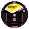 NRL Steering Wheel Cover And Seat Belt Buddies - Roosters, 380mm Diameter 2 NRL Steering Wheel Cover And Seat Belt Buddies - Roosters, 380mm Diameter -Auto Parts Store SCA SPO7635290 hi res