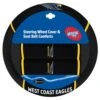 AFL Steering Wheel Cover And Seat Belt Buddies - Eagles, 380mm Diameter